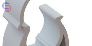 ONNLINE UZE-37B Biały Uchwyt Zamykany 0.064x0.144x0.159m