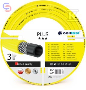 CELLFAST Wąż Ogrodowy PLUS 1/2" 50m, 6.2kg