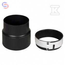 KRZYS-POL CZARNE Zestaw DN200/160 Komin stalowy 1,66kg