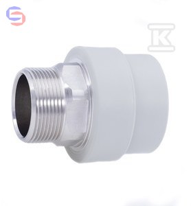 VESBO Złączka PP GZ mosiężna 75 mm 1/2" pod klucz 606-75/212-V