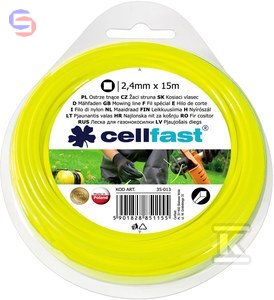 CELLFAST Żyłka tnąca kwadrat 2,4mm x 15m 35-013
