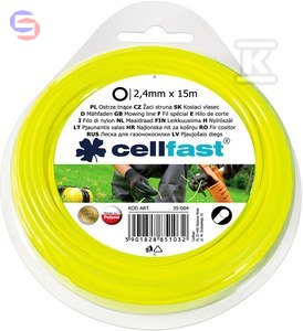 CELLFAST Żyłka tnąca okrągła 2,4mm x 15m