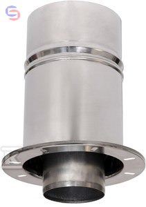 KRZYS-POL Adapter redukcyjny DN60/100x80/125 stalowy koncentryczny
