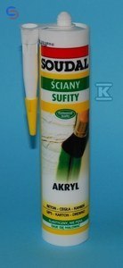 SOUDAL Akryl Biały 280ml - Wysokiej Jakości Uszczelniacz Akrylowy
