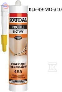 SOUDAL Klej Montażowy 49A 280ml Uniwersalny 0,45kg