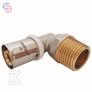 ONNLINE Kolano 90° Zaprasowywane GZ 16mm x 1/2" System Onnline