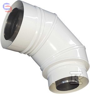 ONNLINE SKK Kolano przyłączeniowe DN 60/100 x 80/125 1.58kg