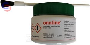 ONNLINE Pasta topnik z cyną 250g + pędzel