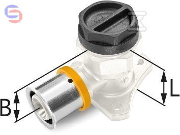 KAN-therm ultraPRESS Kolano ścienne PPSU 16x2 Rp1/2"