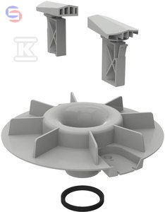 Geberit Pluvia Przelew Awaryjny 56 mm do wpustu dachowego