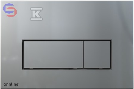 ONNLINE Przycisk spłukujący chrom mat 0.175x0.043x0.254m 0.34kg