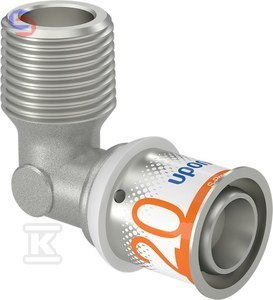 Uponor S-Press PLUS Kolano GZ 20-R1/2"MT MLC