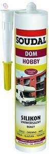 SOUDAL Silikon uniwersalny bezbarwny 280ml 0,33kg