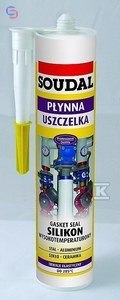 SOUDAL Silikon Wysokotemp. Czerwony 280ml 285°C