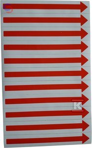 ONNLINE HSK-R Strzałka kierunkowa czerwona 0.02x0.21x0.35m