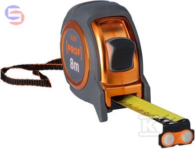 PROF Taśma miernicza zwijana 8m x 25mm z magnesem