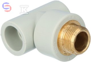 ONNLINE TRÓJNIK PP z GZ mosiężnym 25/34 mm 0,12 kg