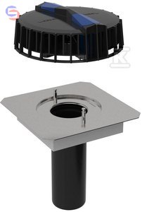 Geberit Pluvia Wpust dachowy 0.3x0.37x0.4m 2.34kg