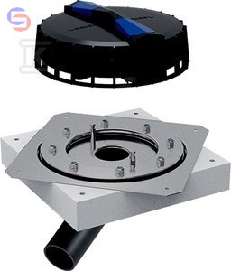 Geberit Pluvia Wpust dachowy poziomy D56 0.38x0.3x0.35m 2.524kg