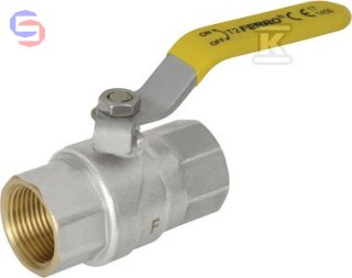 FERRO KGN5 Zawór kulowy gazowy 1 1/2" GW-GW typ G61 mosiężny