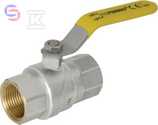 FERRO KGN4 Zawór kulowy gazowy 1 1/4" GW-GW typ G61 mosiężny