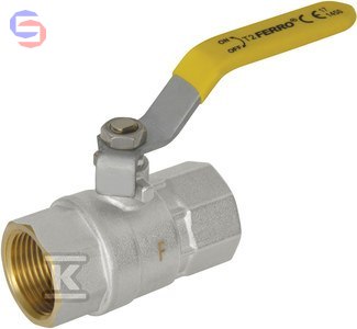 FERRO KGS2 Zawór kulowy gazowy 3/4" GW-GW typ G18 mosiężny