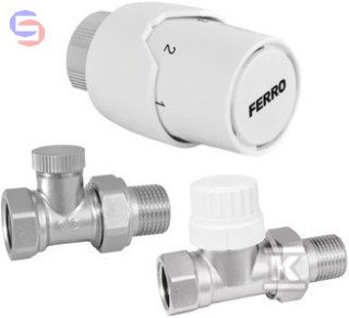 FERRO ZTM20 Zestaw termostatyczny prosty 1/2" 0.544kg