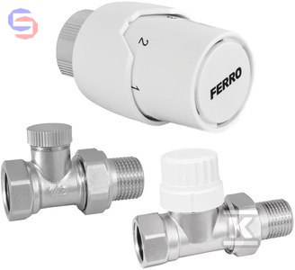 FERRO ZTM20 Zestaw termostatyczny prosty 1/2" 0.544kg