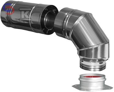 KRZYS-POL SKK Zestaw do szachtu kondensacyjny DN60/100 plastik