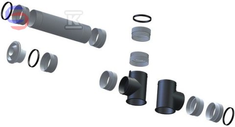 HEWALEX Zestaw wentylacyjny pompy ciepła 1,7x0,61x0,77m 5kg