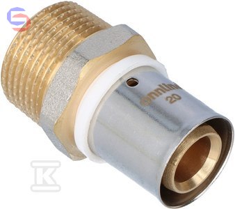 ONNLINE Złączka zaprasowywana GZ 20mm x 3/4" profil U