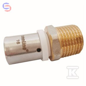 ONNLINE Złączka zaprasowywana GZ 32mm x 1 1/4" profil U
