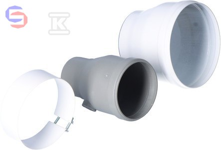 ONNLINE Adapter Kominowy Prosty DN60/100mm x DN80/125mm do Kotłów Ariston Vaillant