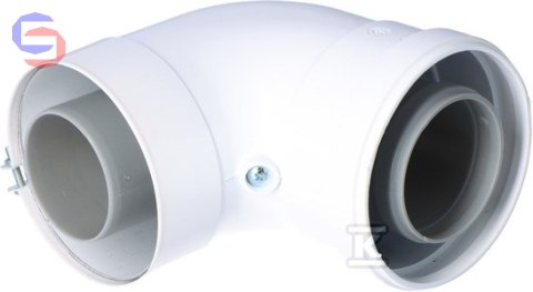 ONNLINE Adapter Kolanowy DN60/100 PP do Kotłów Kondensacyjnych Ariston Vaillant Beretta