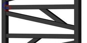 INSTAL-PROJEKT TRENDY TRK-50/90C31 Grzejnik drabinkowy 530x857mm czarny mat