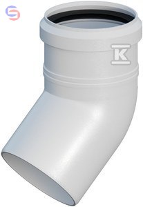 ONNLINE Kolano PP 45° DN80 z uszczelką EPDM
