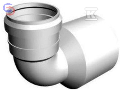 ONNLINE Kolano HT Redukcja 50x32/90 Białe Sanitarny PP