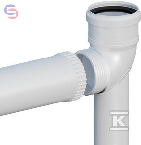 ONNLINE Kolano PP skręcane 87° DN80 L500 uszczelka EPDM