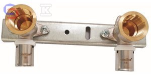 ONNLINE Płytka montażowa 150mm z kolankiem press GW 16mmx1/2