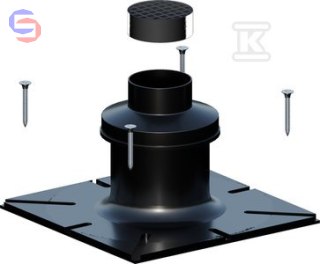 ONNLINE Płyta dachowa płaska PP DN80 0,25x0,32x0,32m 0,91kg