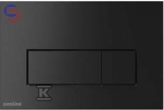 ALCA ONNLINE Przycisk spłukujący czarny 0.04x0.18x0.25m