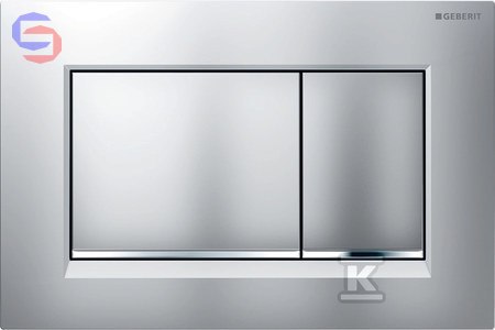Geberit Sigma30 Przycisk spłukujący przedni chrom mat 0.05x0.17x0.3m