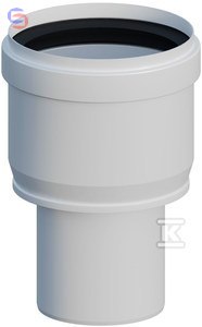 ONNLINE REDUKCJA PION PP DN60/80mm z uszczelką EPDM