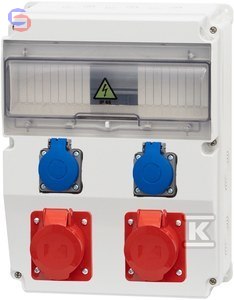 ONNLINE POWER Rozdzielnica CAJA 12M 16/32/5 2x230V 2.1kg