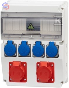 ONNLINE POWER Rozdzielnica CAJA 12M 16/32/5 4x230V 2.23kg