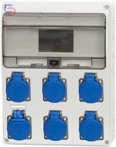 ONNLINE POWER Rozdzielnica LAGO 11M 6x230V 0.25x0.16x0.33m 1.52kg