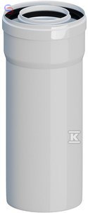 ONNLINE Rura kominowa koncentryczna PP-AL L1000mm DN60/100 z uszczelką EPDM