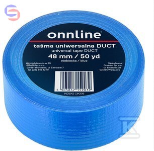 ONNLINE Taśma DUCT 48mm x 50yd Niebieska 0.33kg