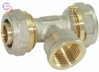 ONNLINE Trójnik skręcany GW 16mm x 1/2" Kształtka zaciskowa