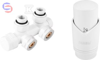 FERRO ZTD30WH Zestaw termostatyczny dekoracyjny kątowy biały 0,07x0,14x0,17m